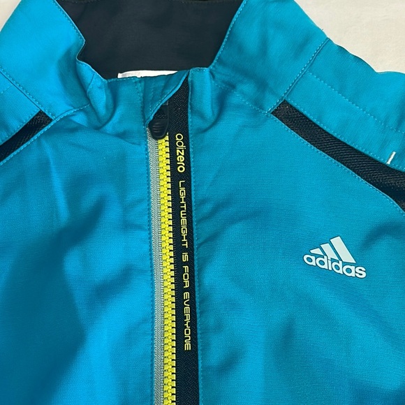 Adidas - NWOT - Blue and Yellow Sports Jacket w/ Reflective Design - Picture 3 of 9